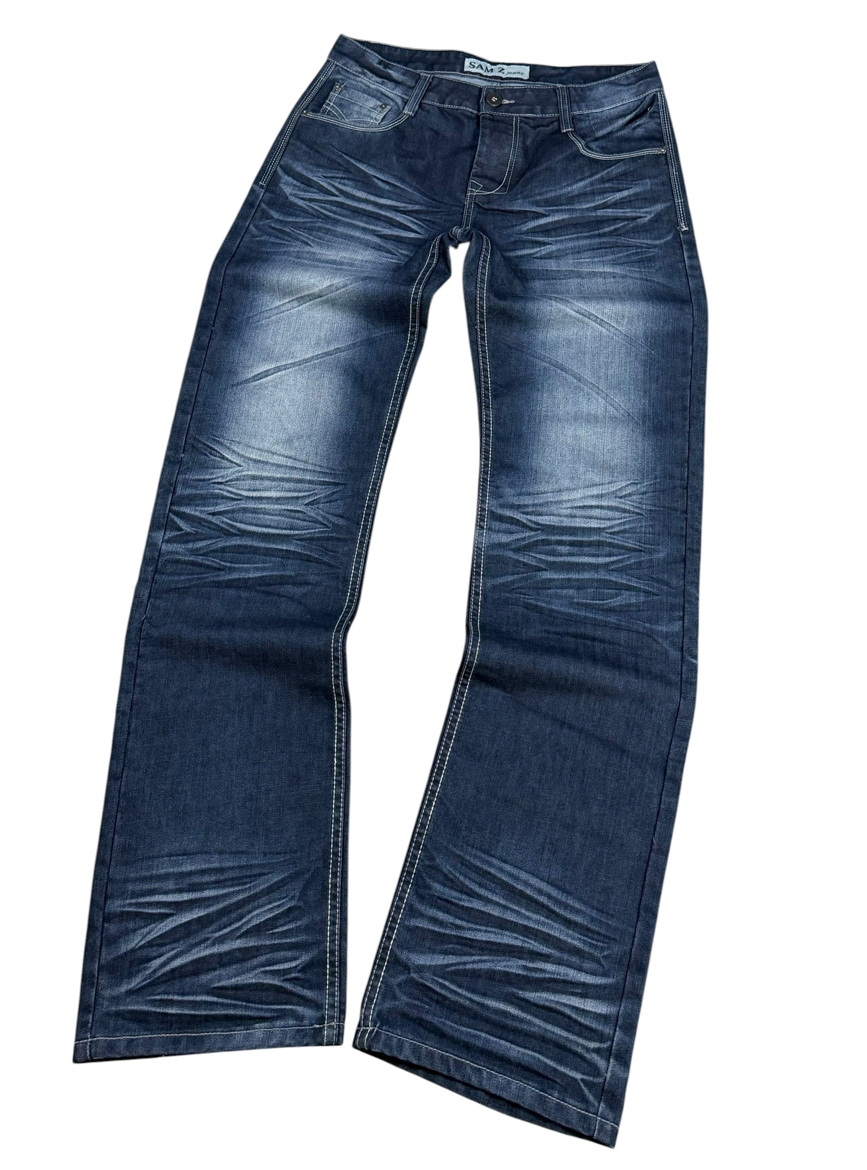 Vintage washed Straight-Fit Jeans (M)