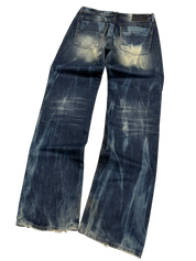 Crazy Washed Straight Fit Jeans (S-M)