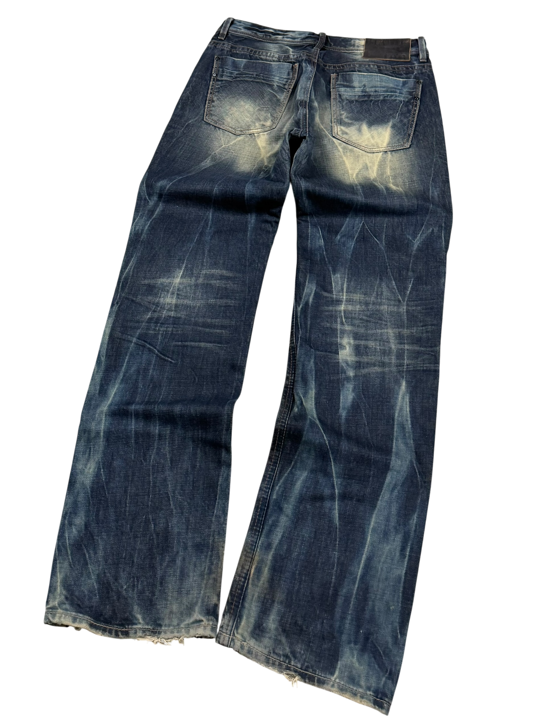 Crazy Washed Straight Fit Jeans (S-M)