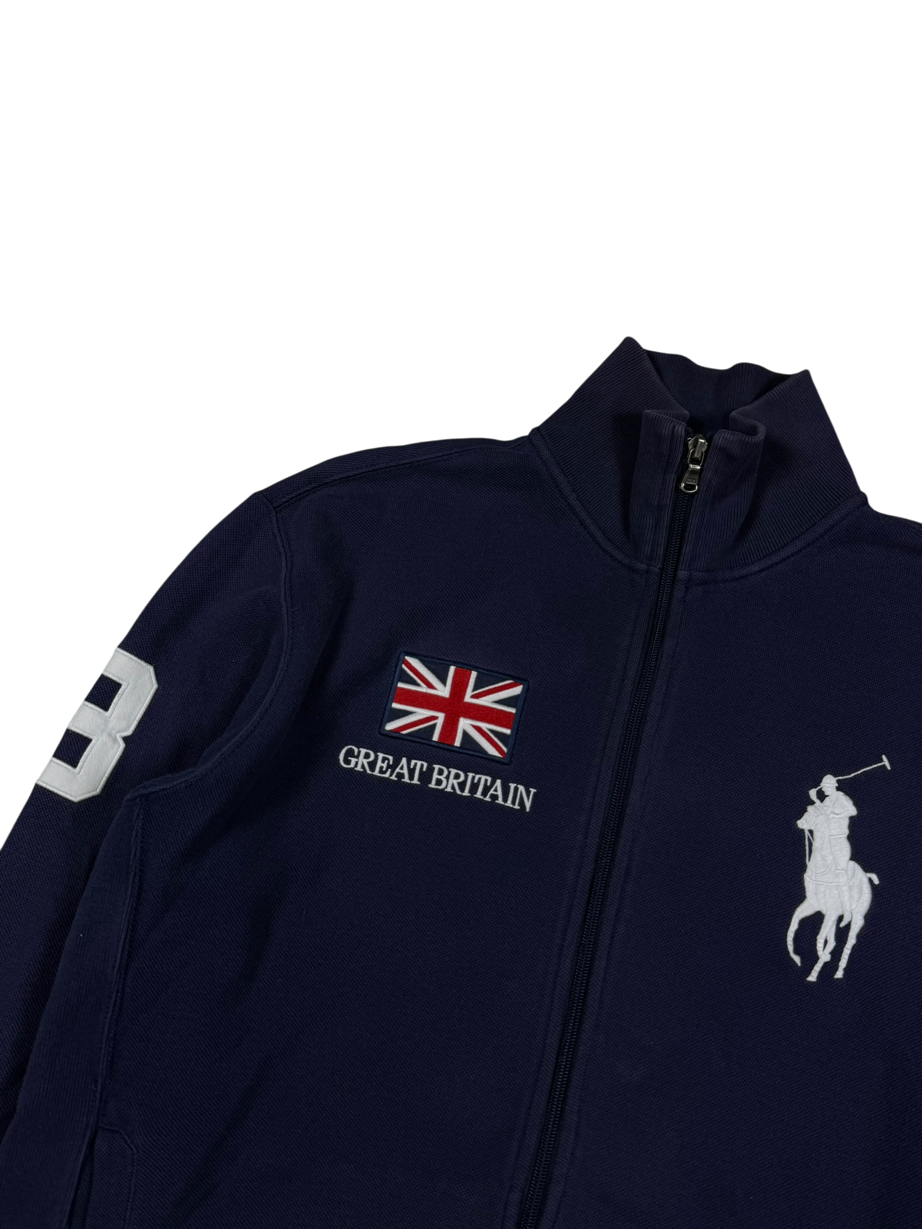 Ralph Lauren Big Pony Great Britian Zip Jacke (L)
