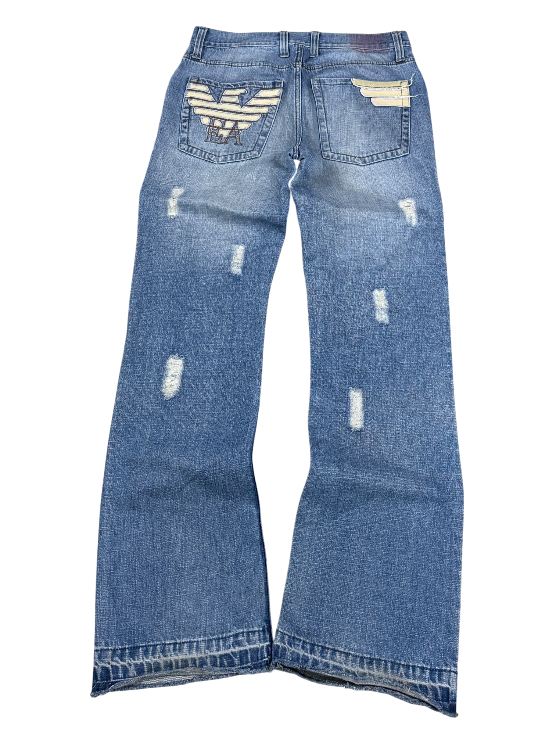 Armani vintage Big Logo Bootcut Jeans (M)