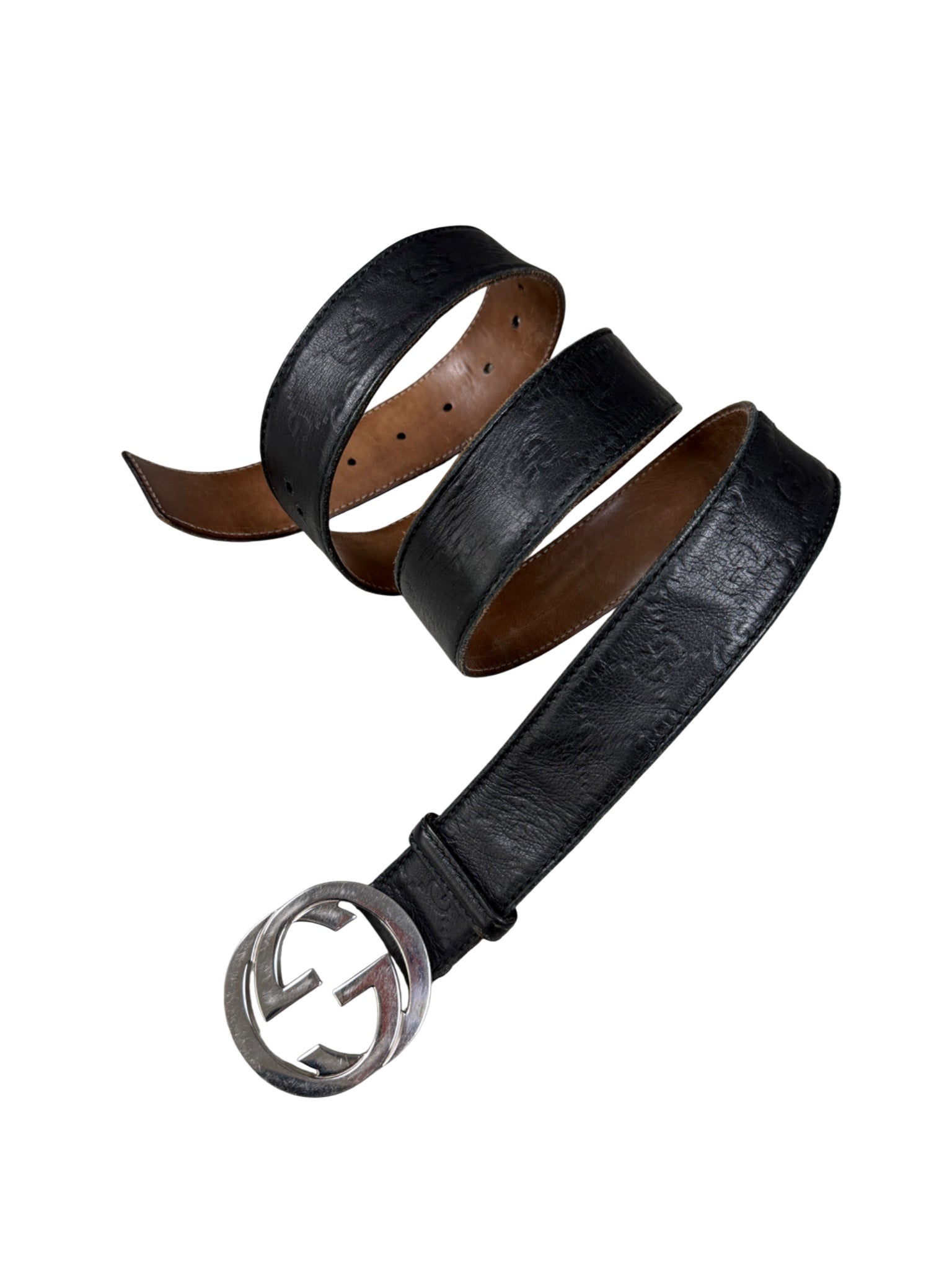 Gucci GG Interlocking Buckle Gürtel (115cm)