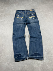 Vintage Washed Bootcut Jeans (S)