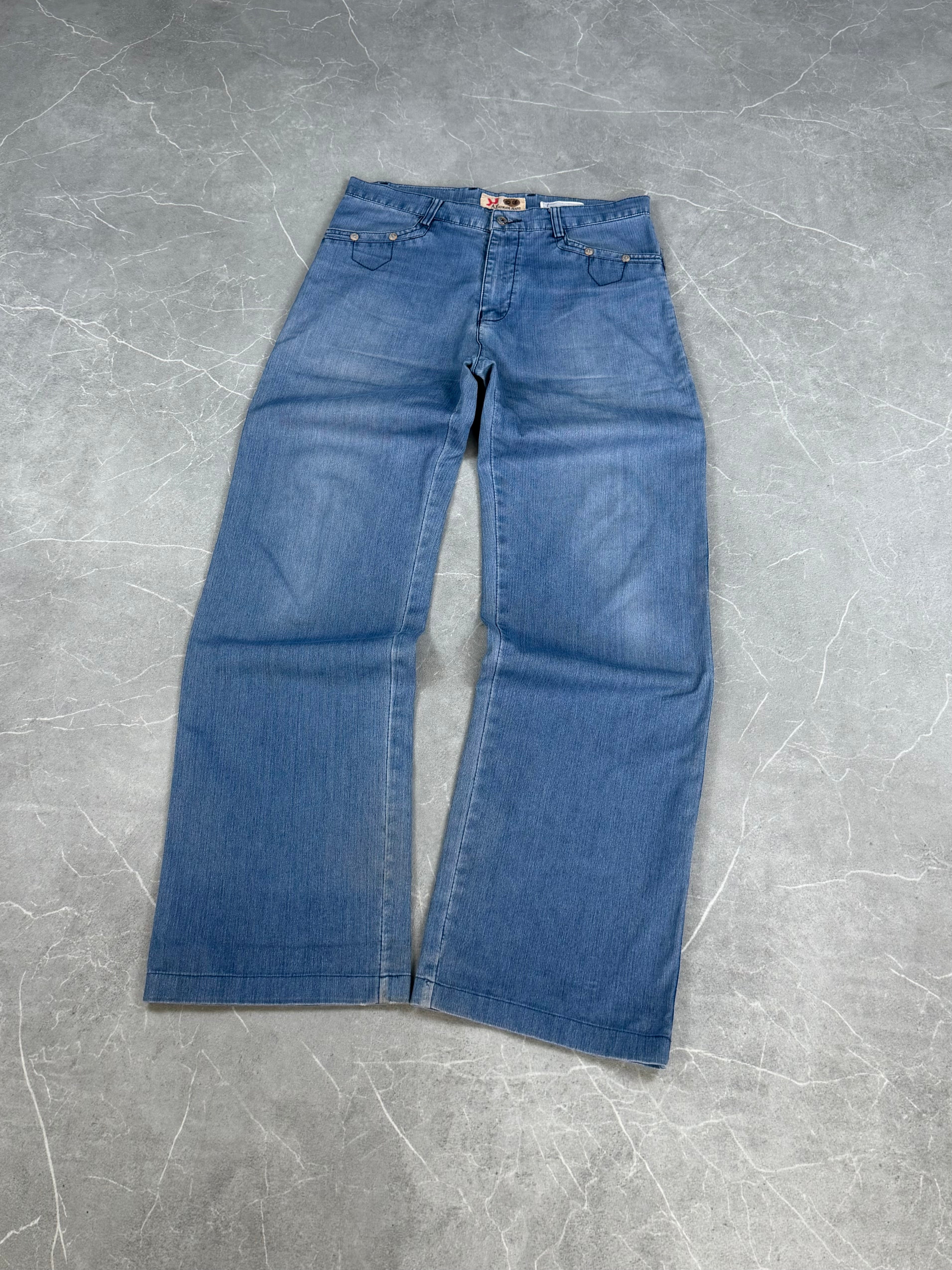 Armani Logo Baggy Jeans (S)