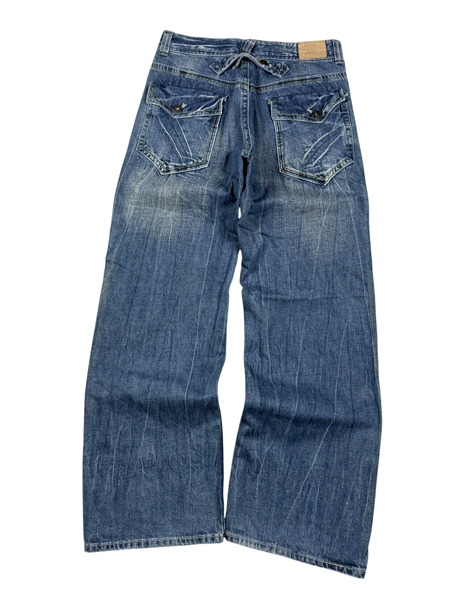 Washed Baggy Jeans (S)