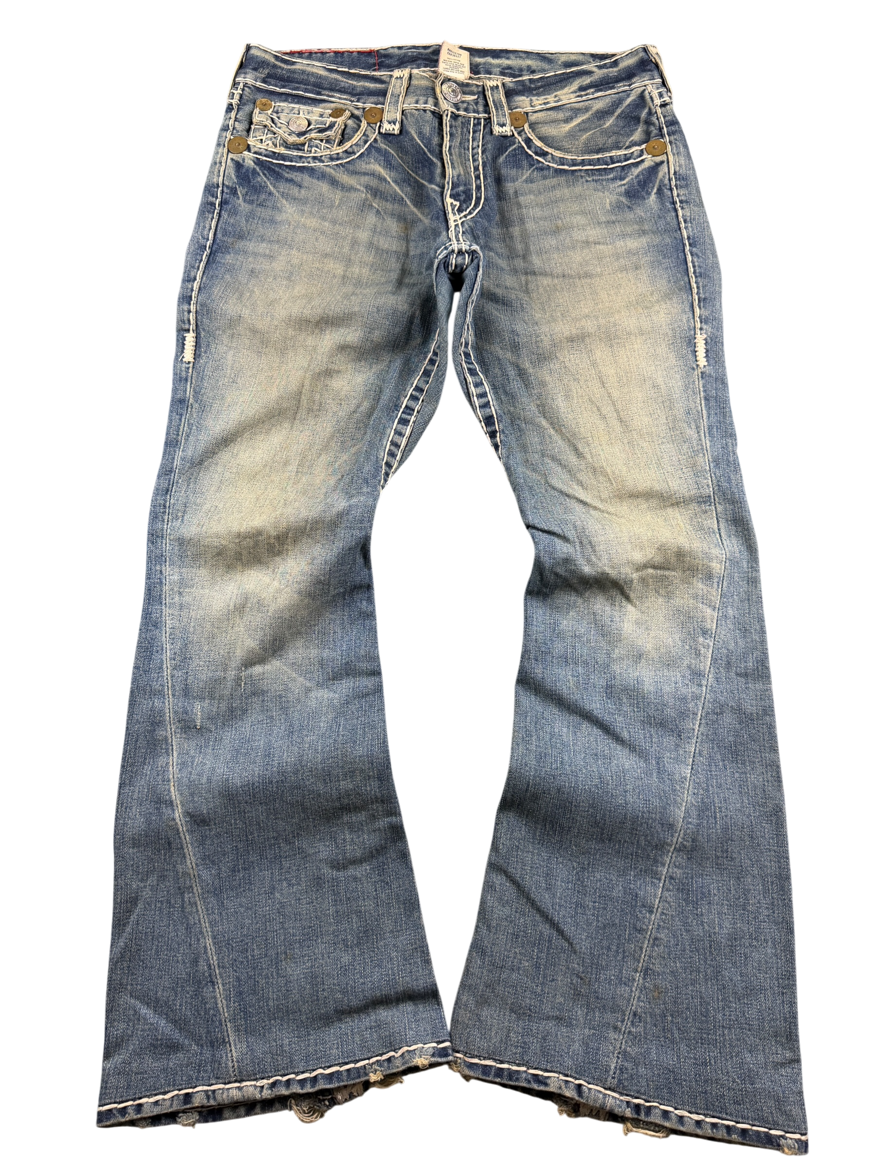 True Religion vintage washed Baggy/Bootcut Jeans (M-L)