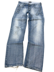 Armani Big Logo Bootcut Jeans (M)