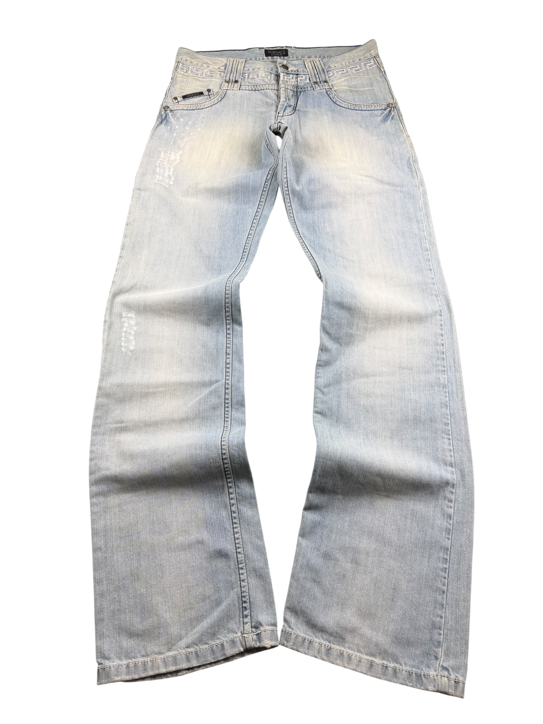 Versace vintage Big Logo Bootcut Jeans (XL)