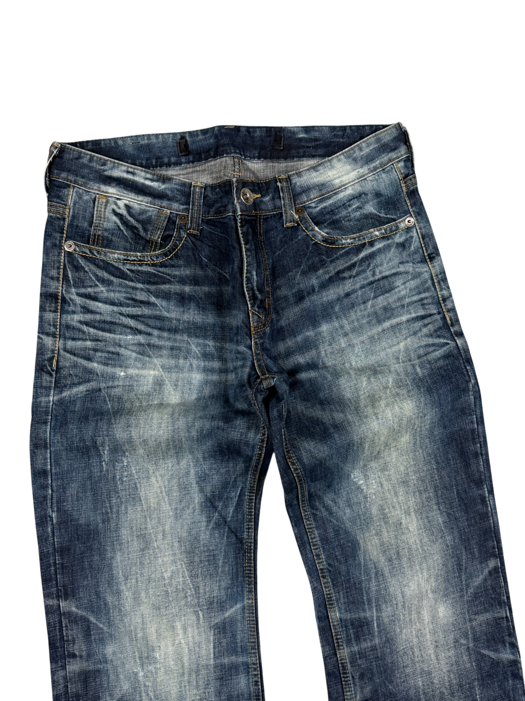 Washed Straight Jeans (L)