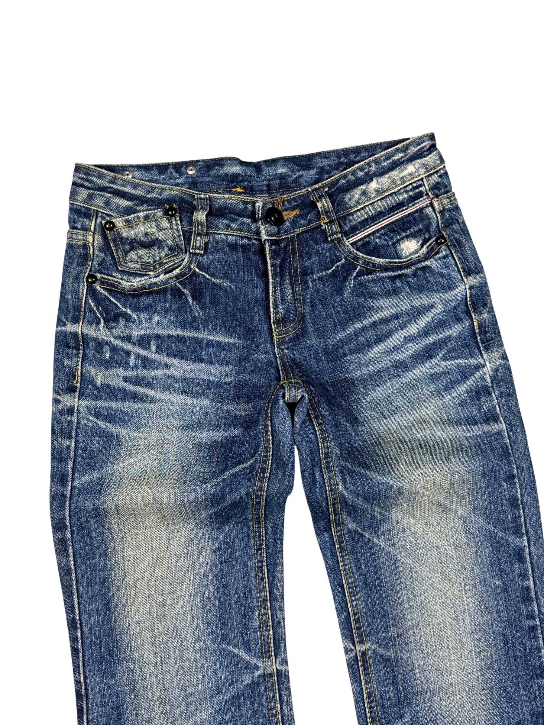 Crazy washed Straight Jeans (XXS)