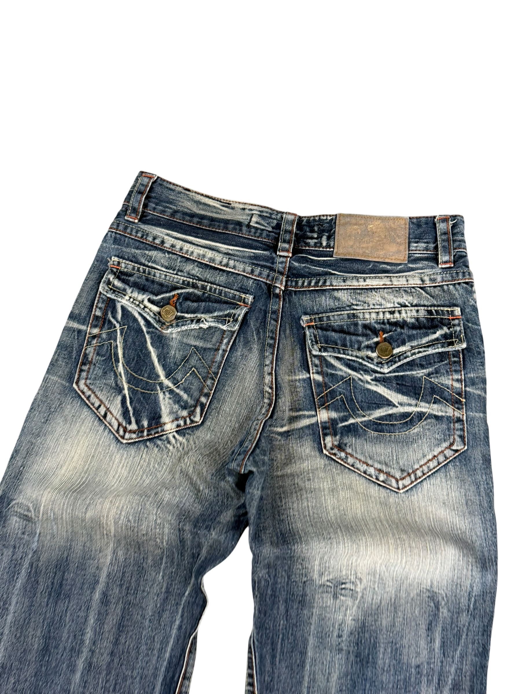 Crazy Washed Bootcut Jeans (S)