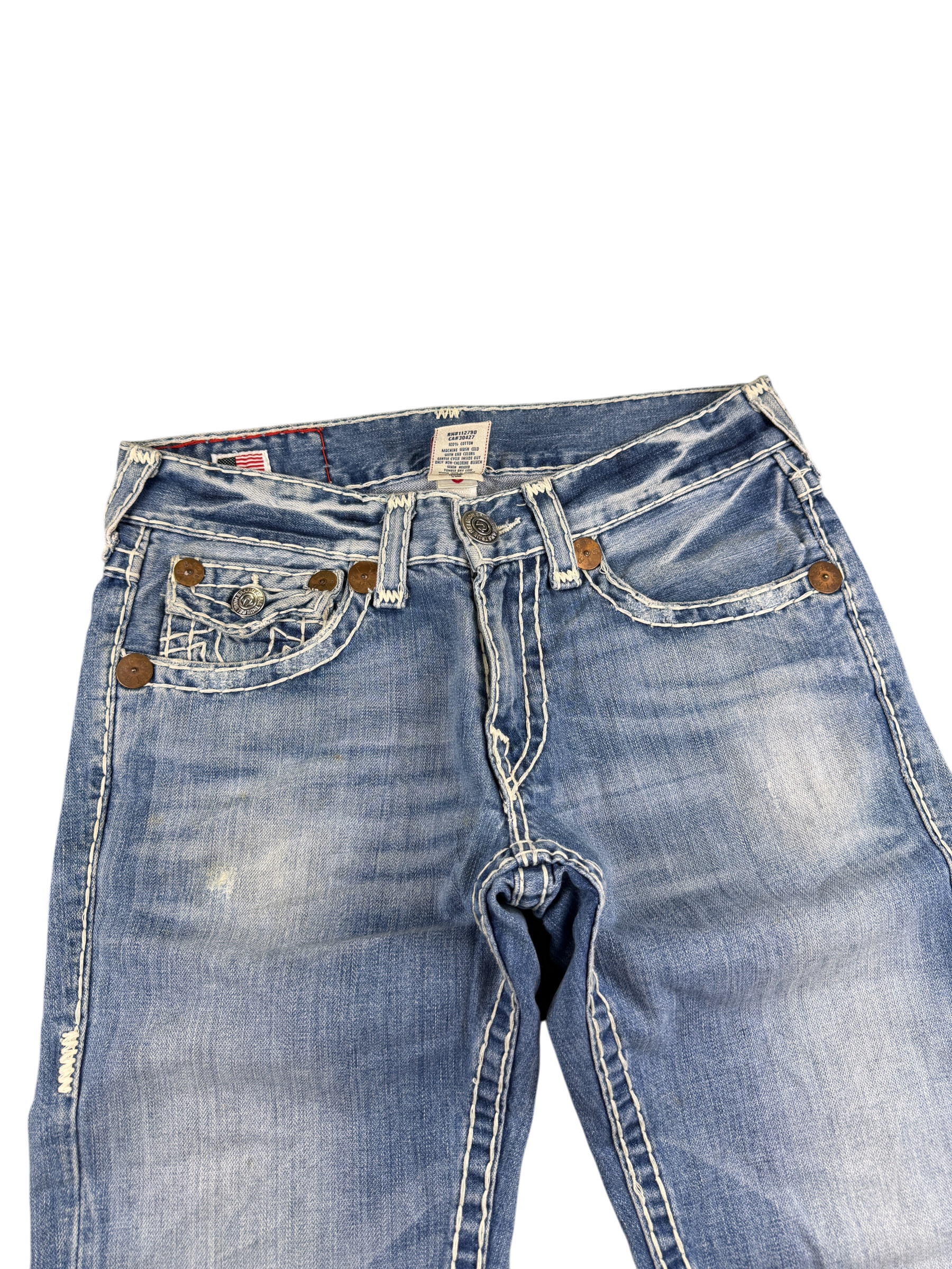True Religion vintage washed Straight Jeans (S)