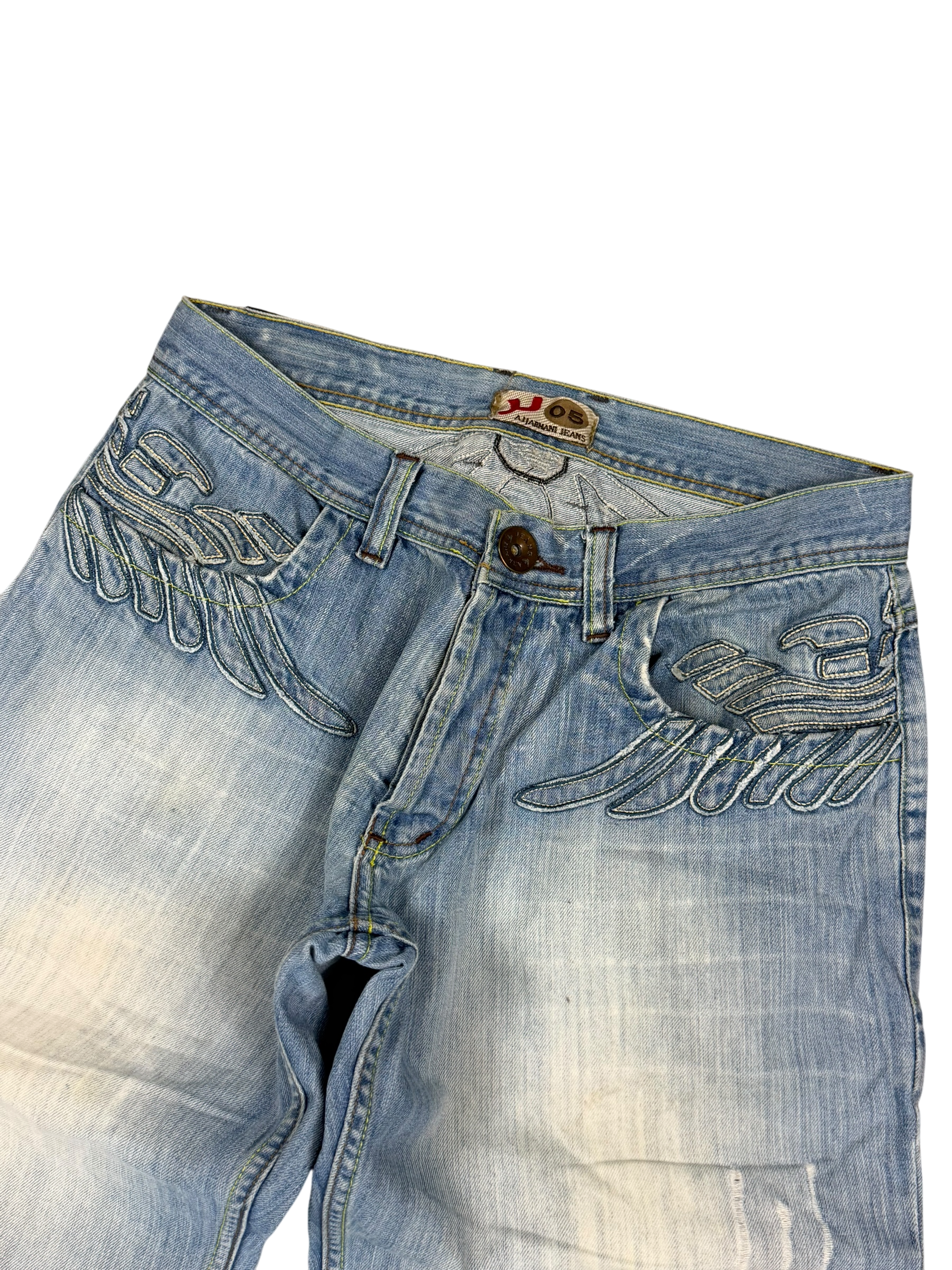Armani Big Logo Bootcut Jeans (S)