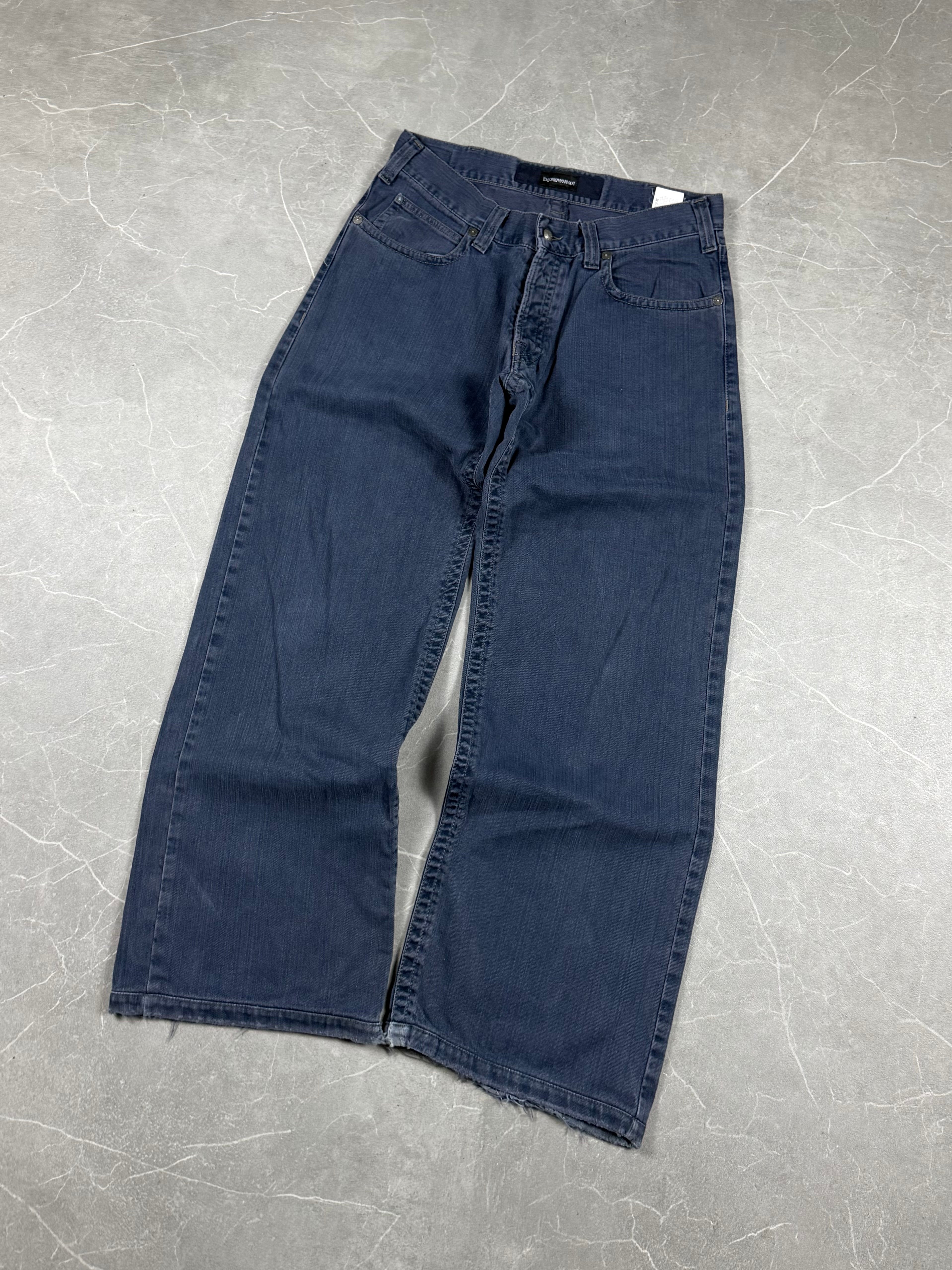 Armani Big Logo Baggy Jeans (S-M)