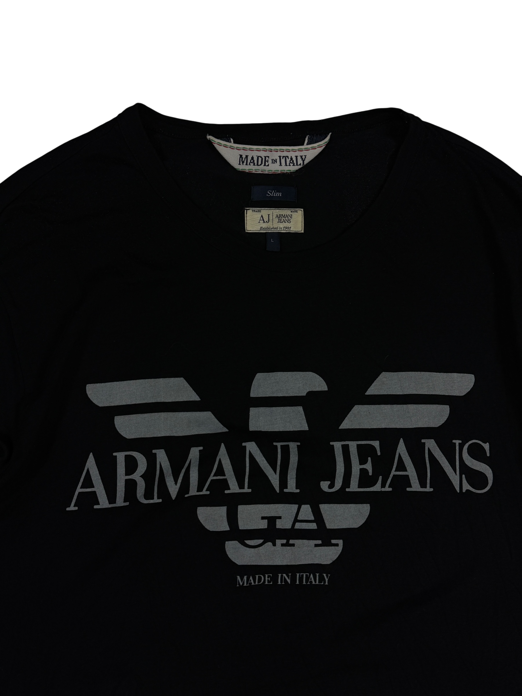 Armani Big Logo slimfit Longsleeve (L)