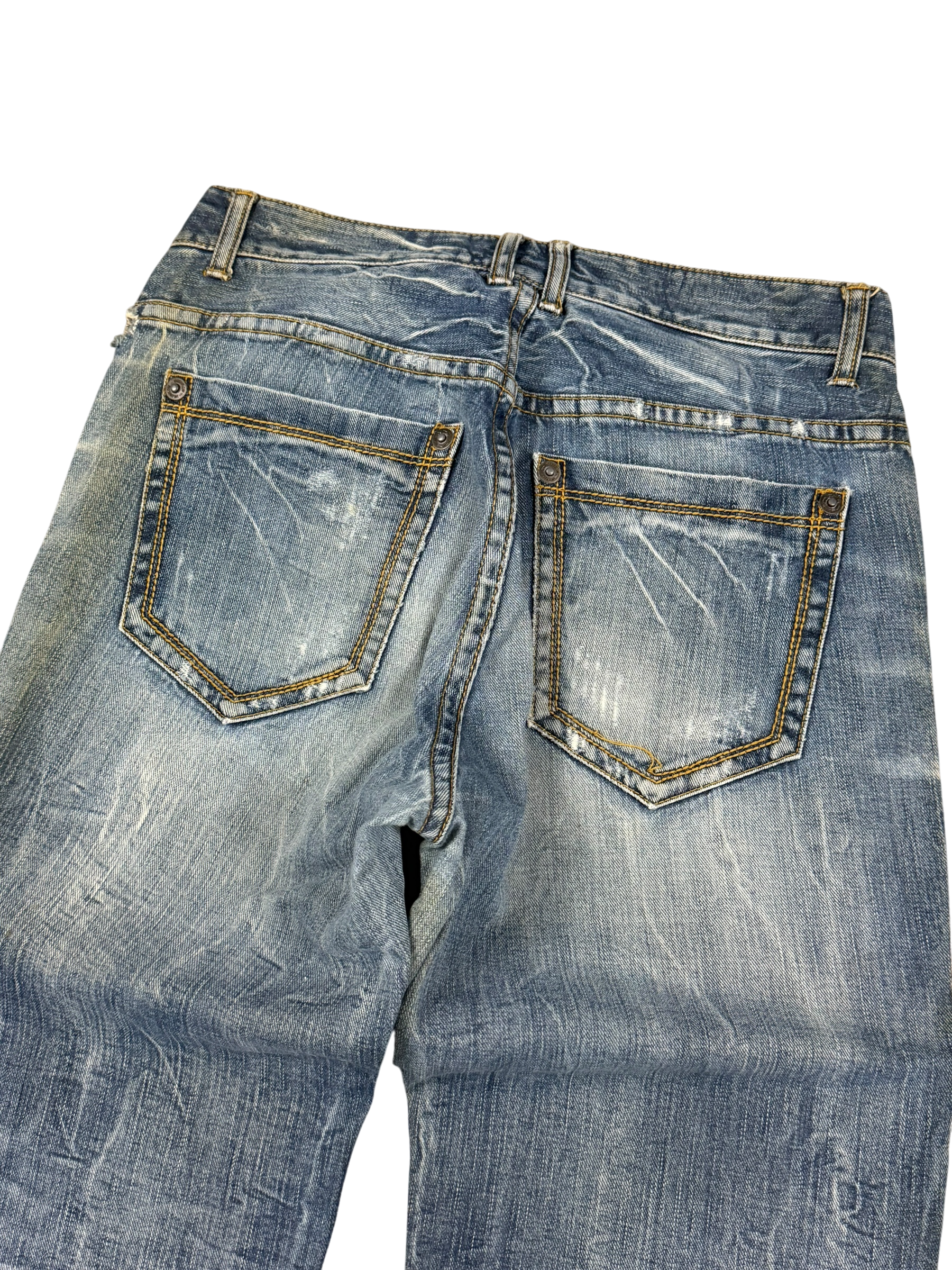 Crazy Washed Bootcut Jeans (M)
