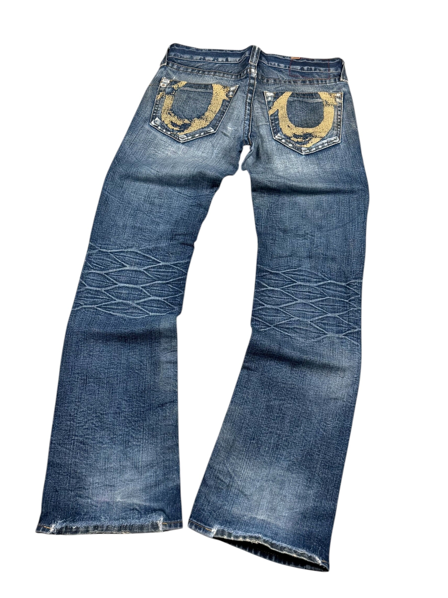 True Religion washed Bootcut Jeans (M)