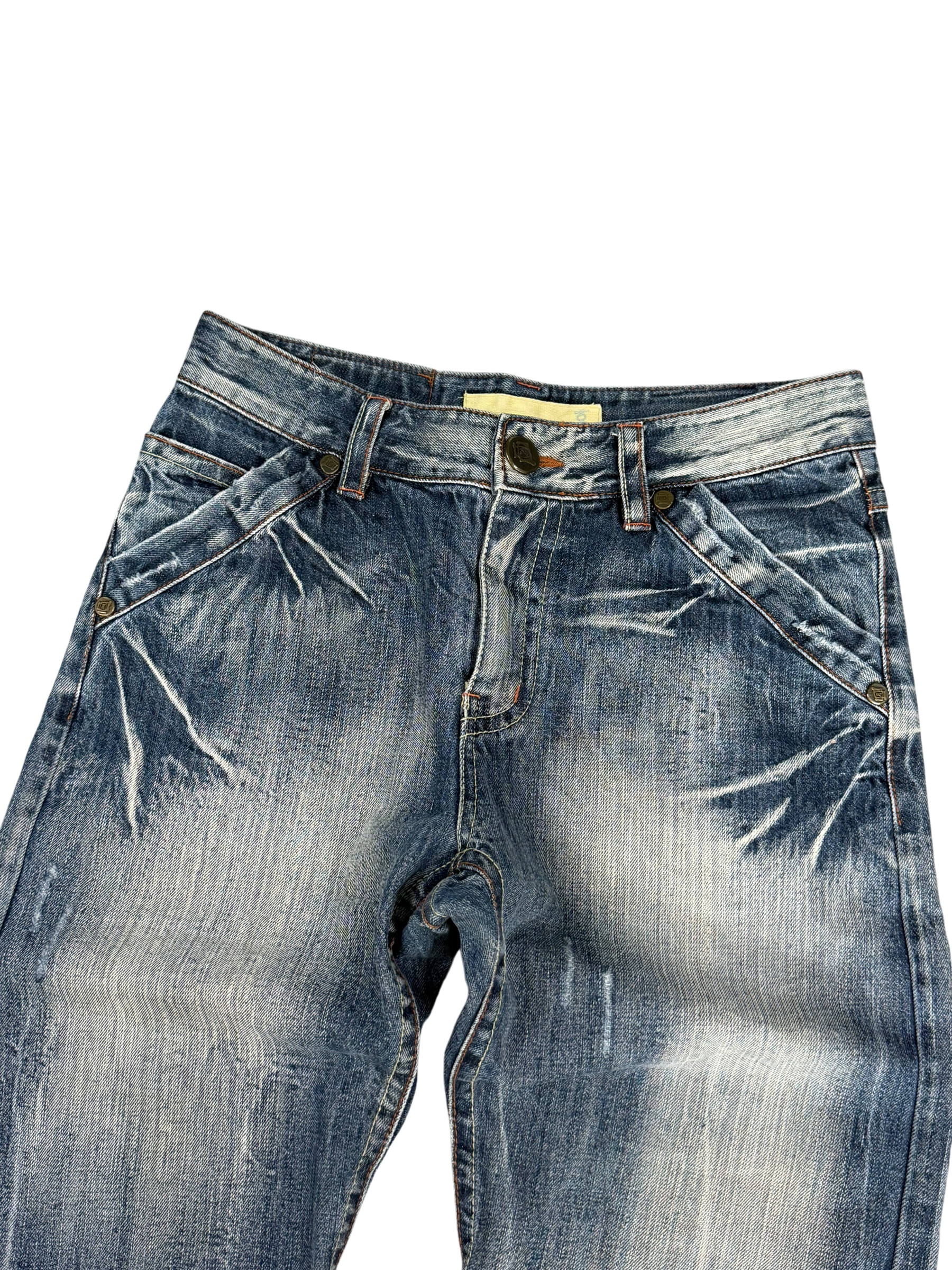 Crazy Washed Bootcut Jeans (S)