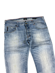 Armani vintage washed straight jeans (S)