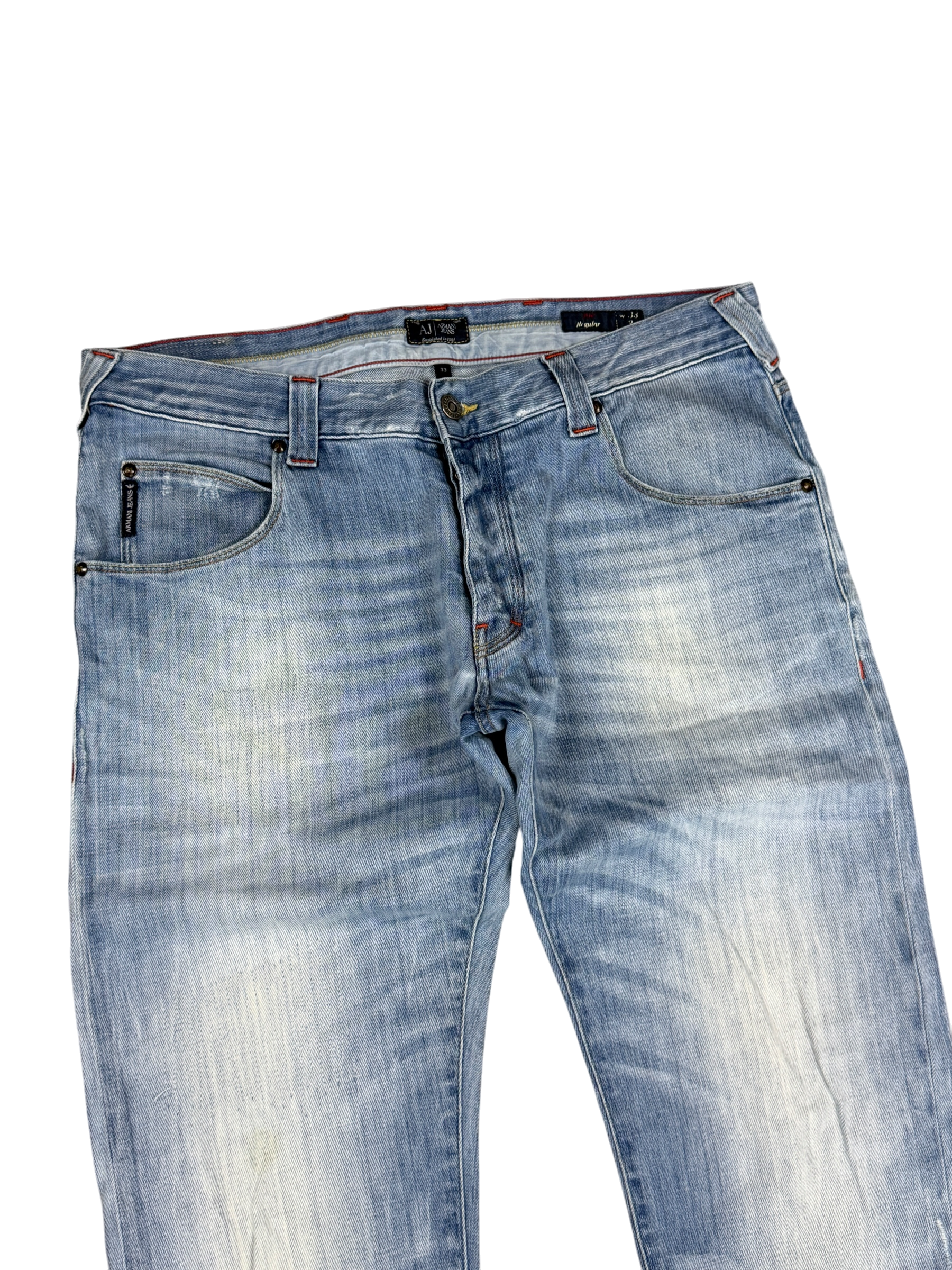 Armani vintage washed straight jeans (S)