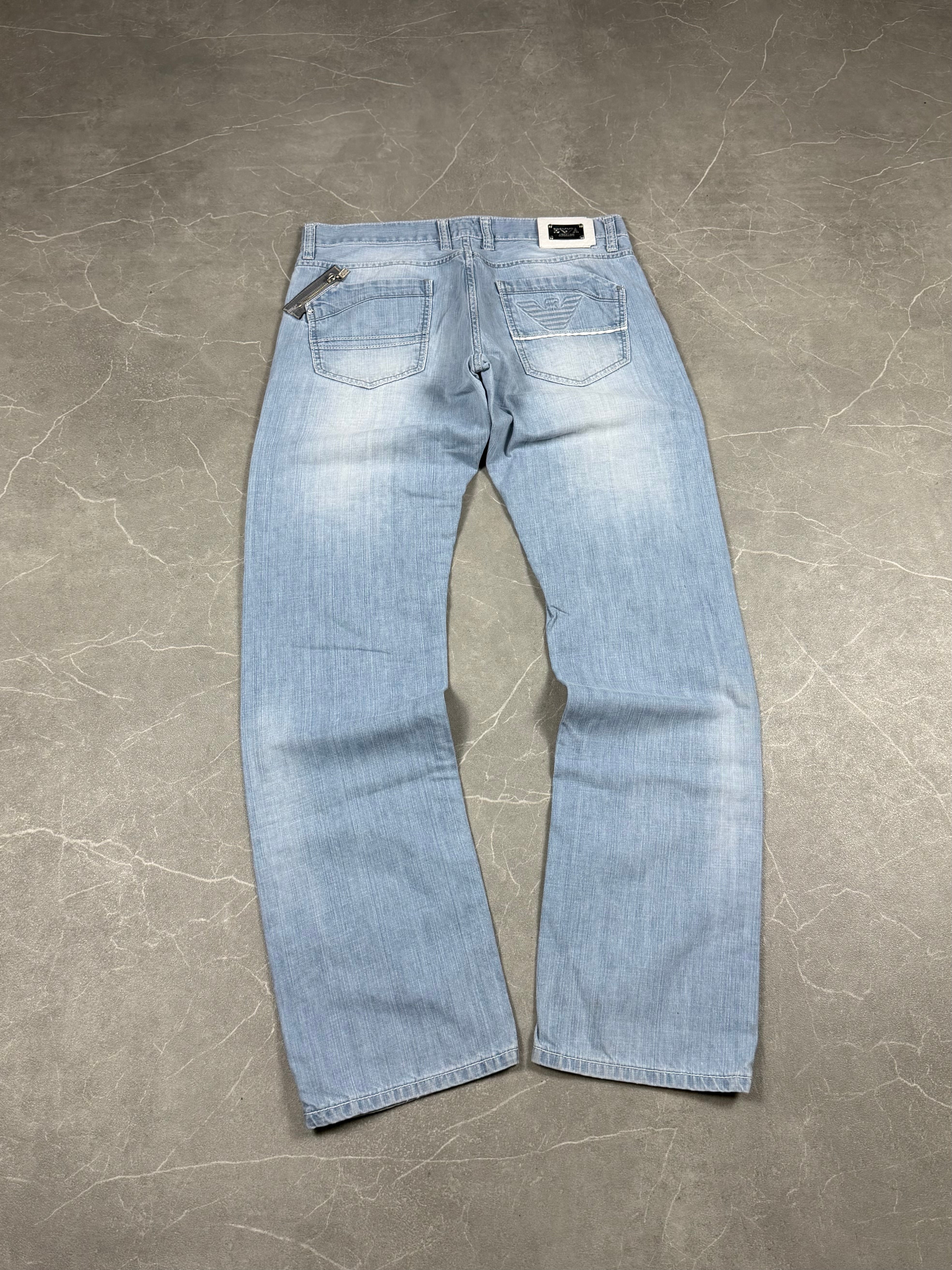 Vintage Armani Logo Jeans (L)