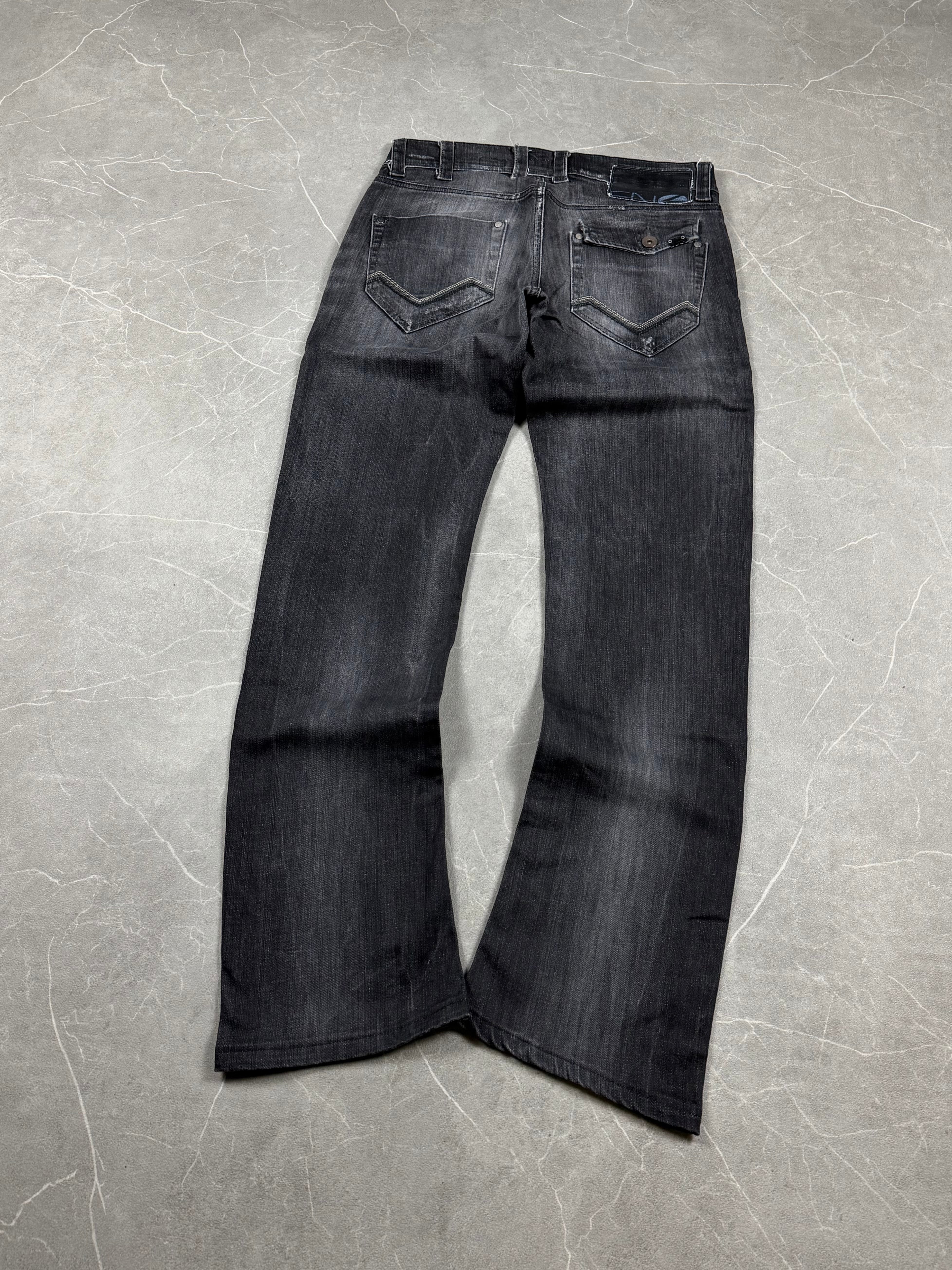 Vintage washed Straight Jeans (S-M)