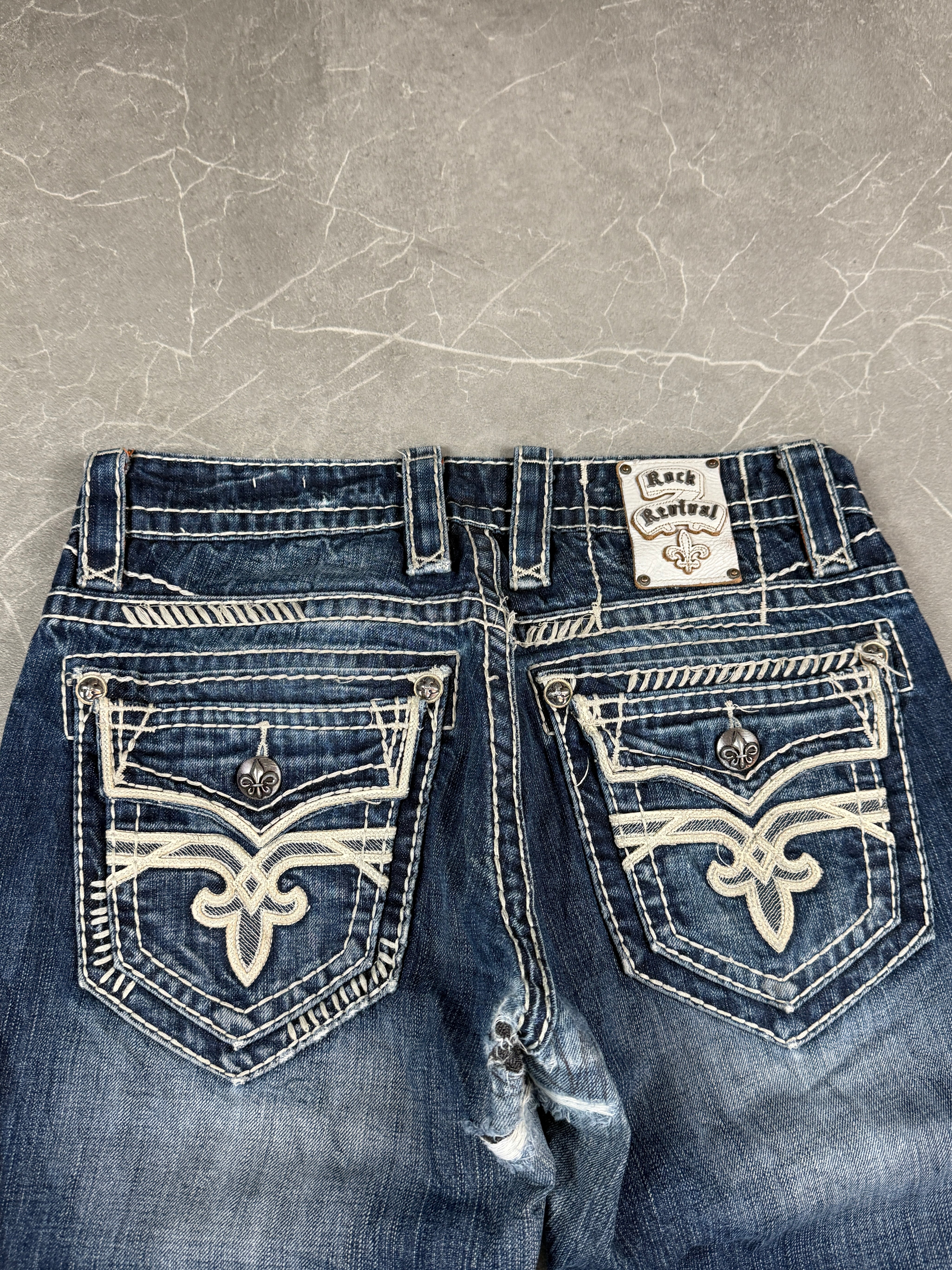 Rock Revival washed Jeans (S-M)