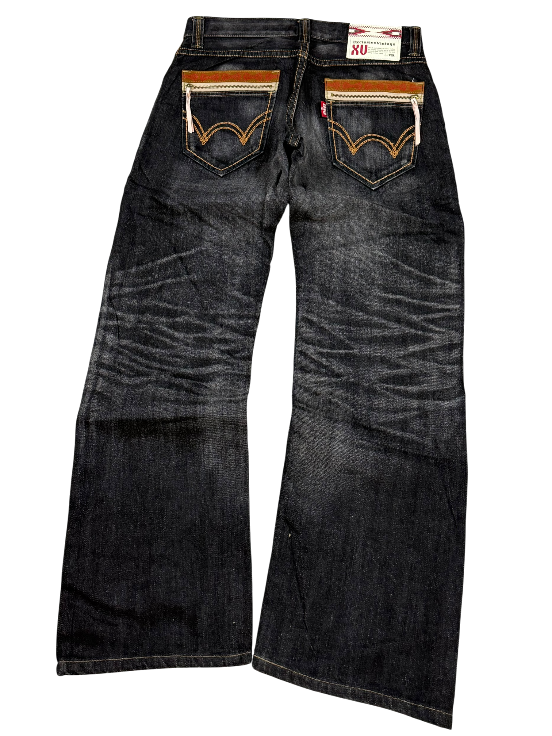 Crazy Washed Bootcut Jeans (S)