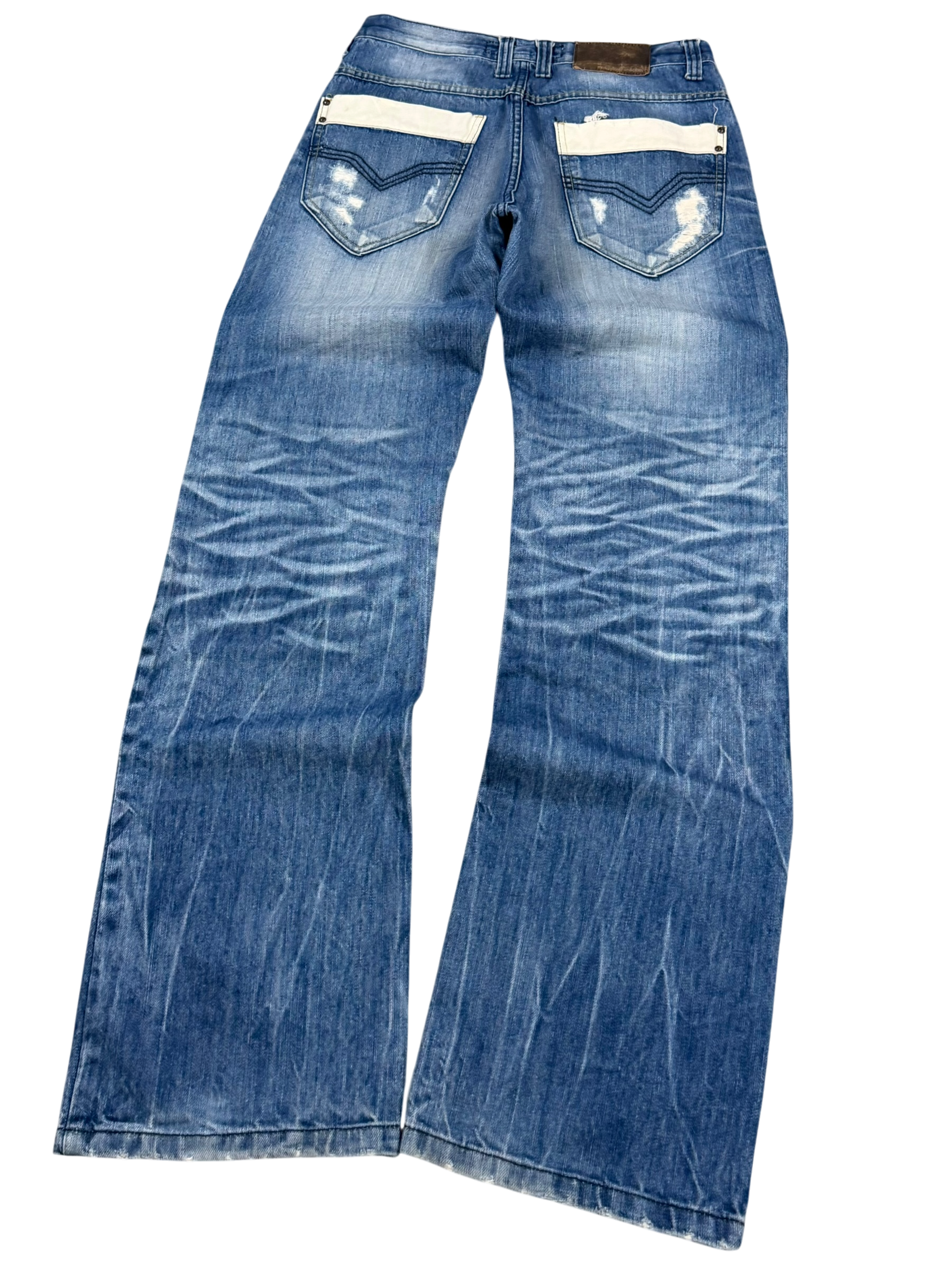 Crazy washed bootcut jeans (S-M)