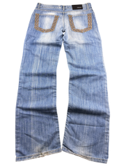 Versace vintage Big Logo Bootcut Jeans (L)