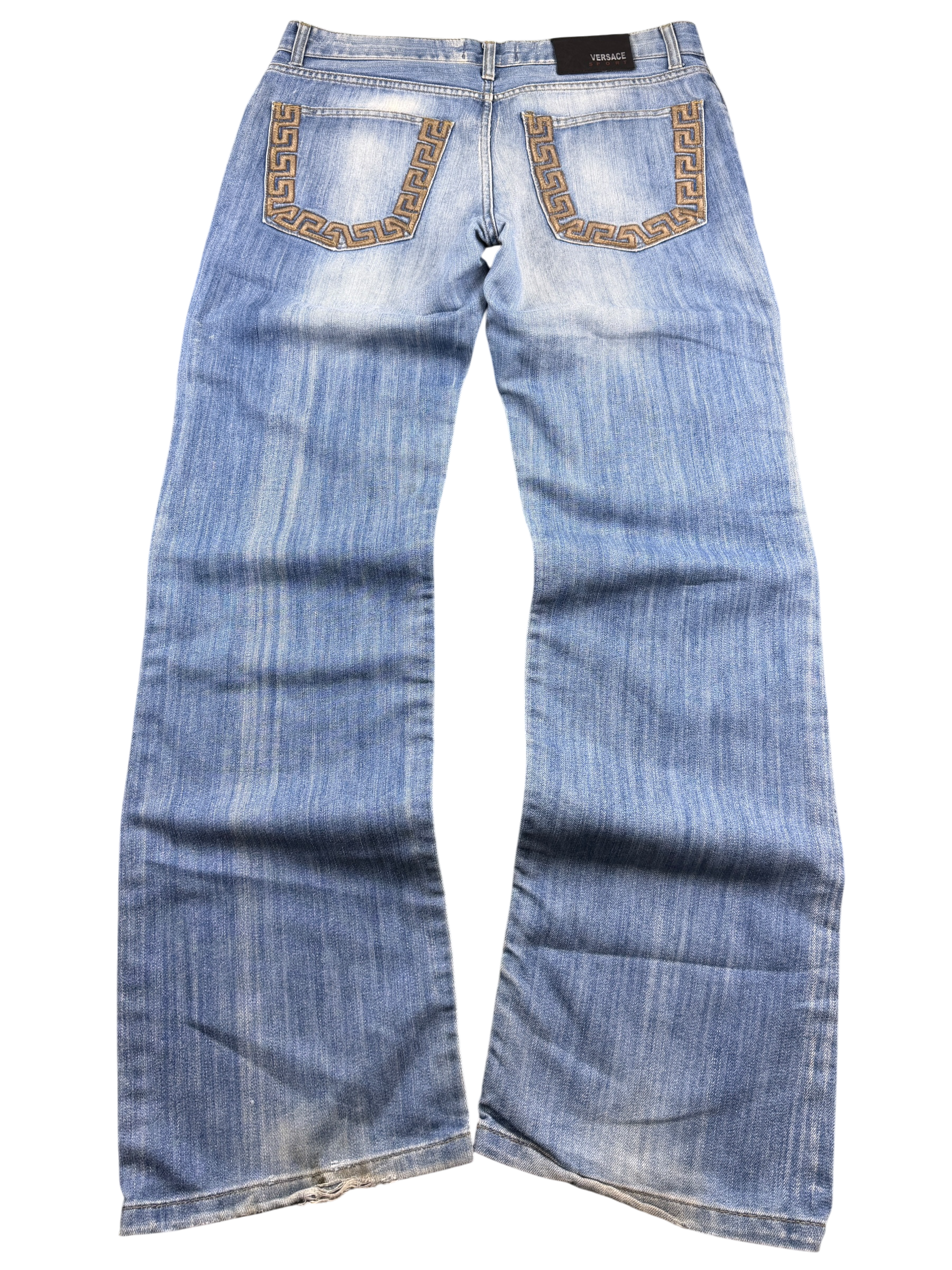 Versace vintage Big Logo Bootcut Jeans (L)