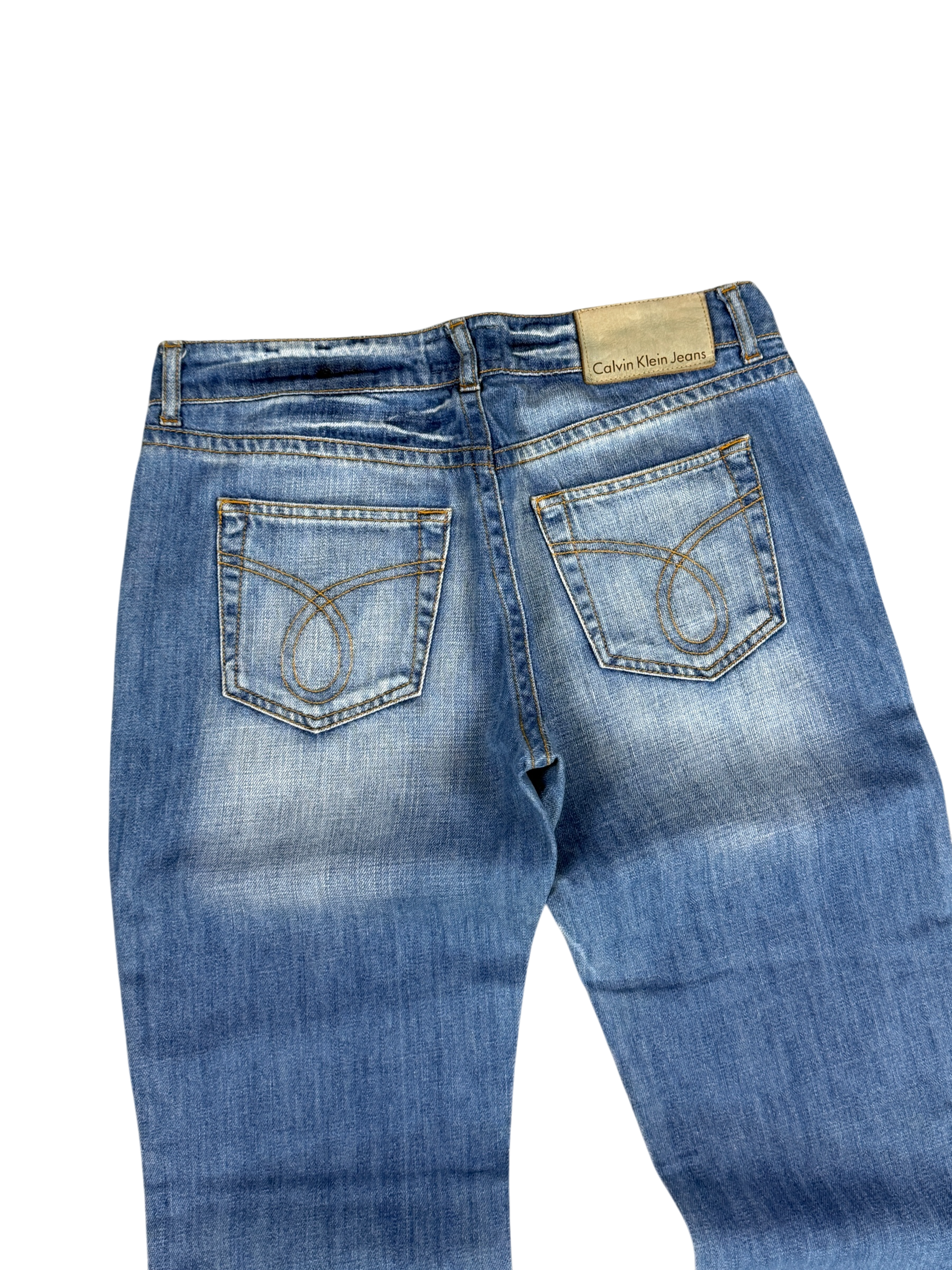 Vintage washed straight Jeans *CK (XS)