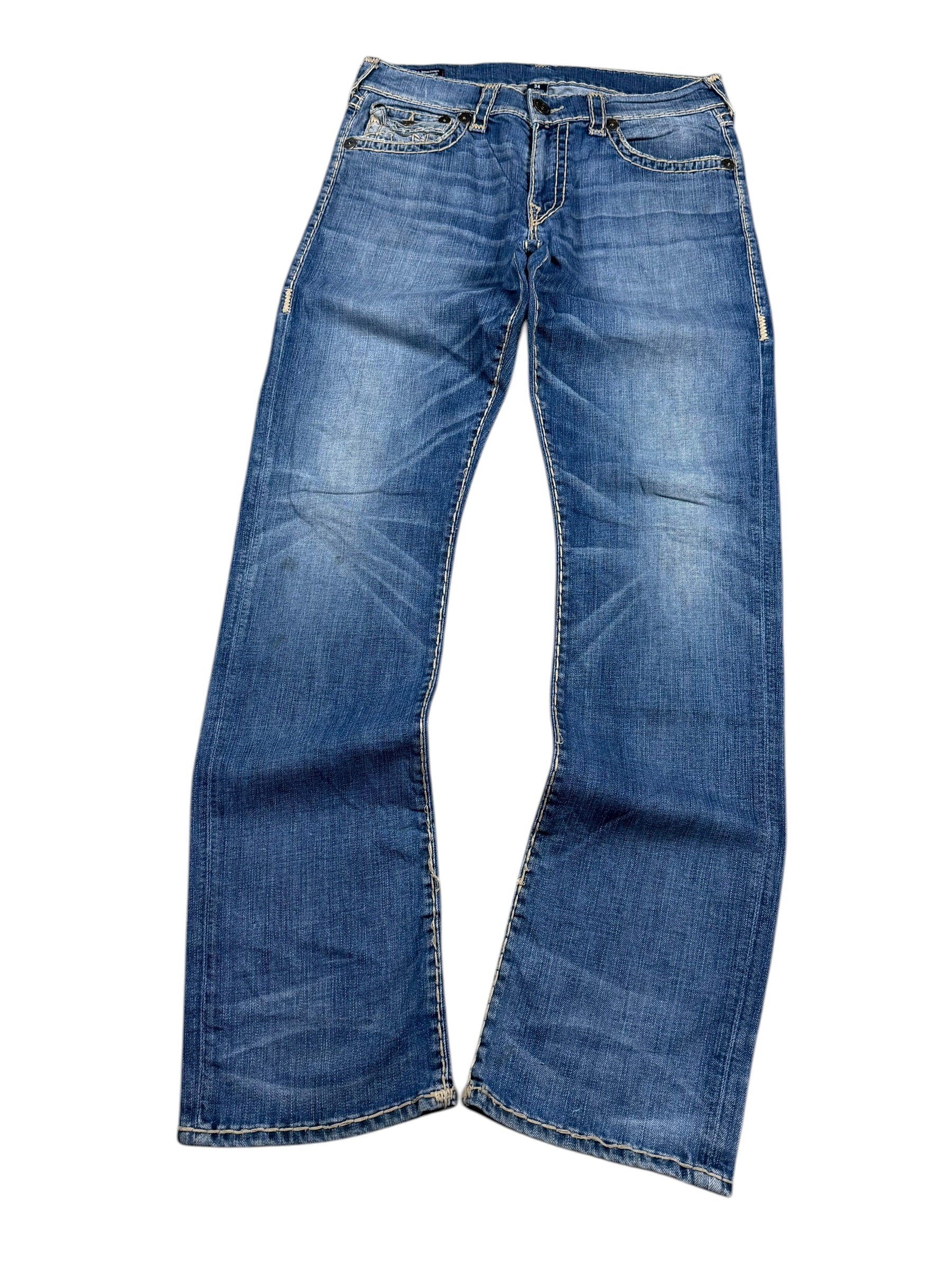 True Religion washed Straight Jeans (L)