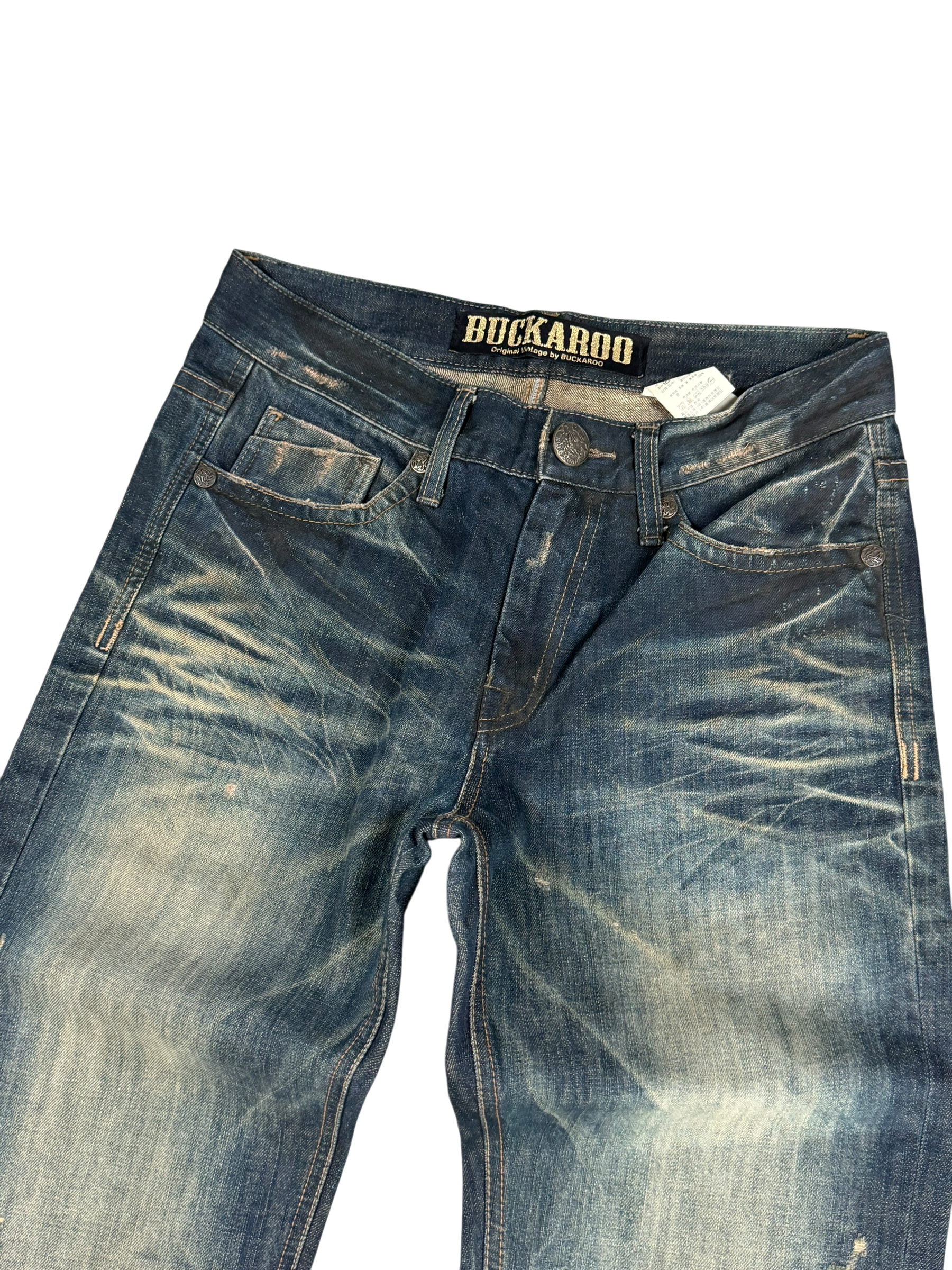 Ultra-washed Straight Jeans (S-M)