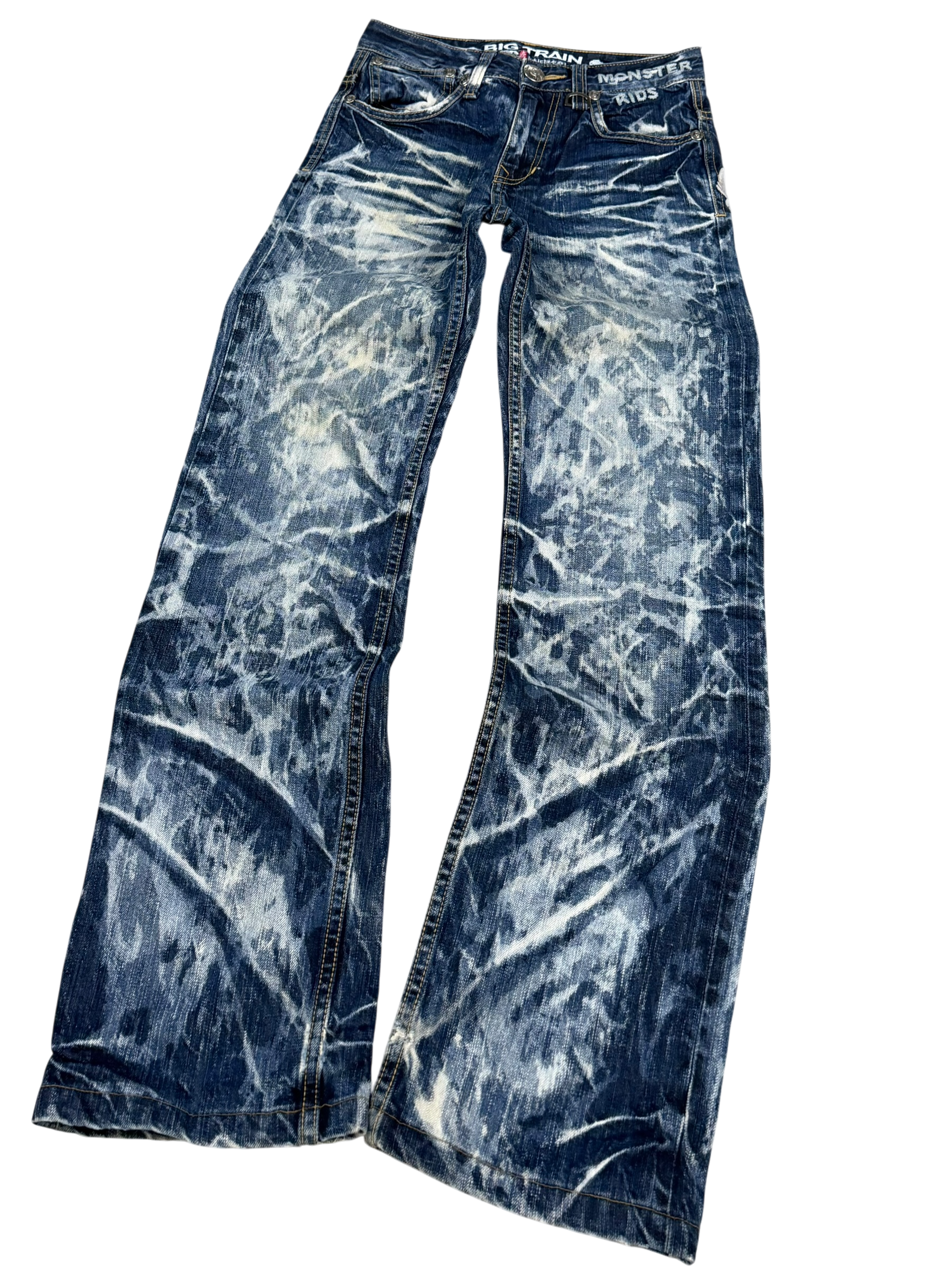 Ultra Washed Straight Jeans (XS)