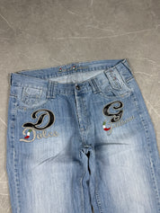 Dolce Gabbana Big Logo Italia Baggy Jeans (M)