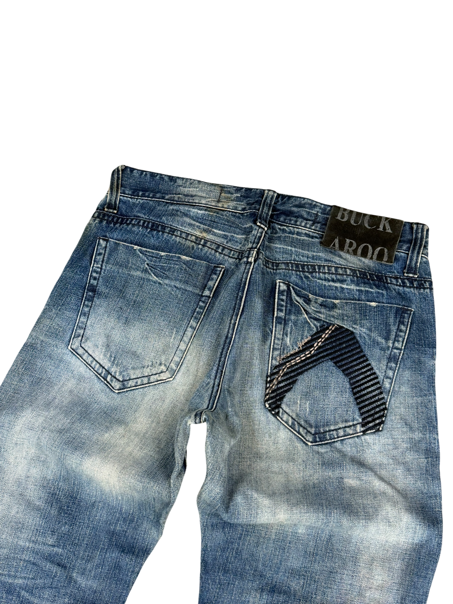 Crazy washed Straight Jeans (S)