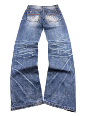 Crazy washed Straight Jeans (XS)