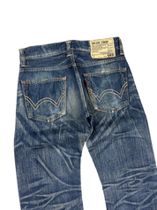 Crazy Washed Straight Jeans (XS)