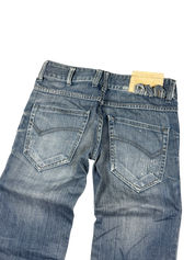 Washed Straight Fit Jeans (XS)