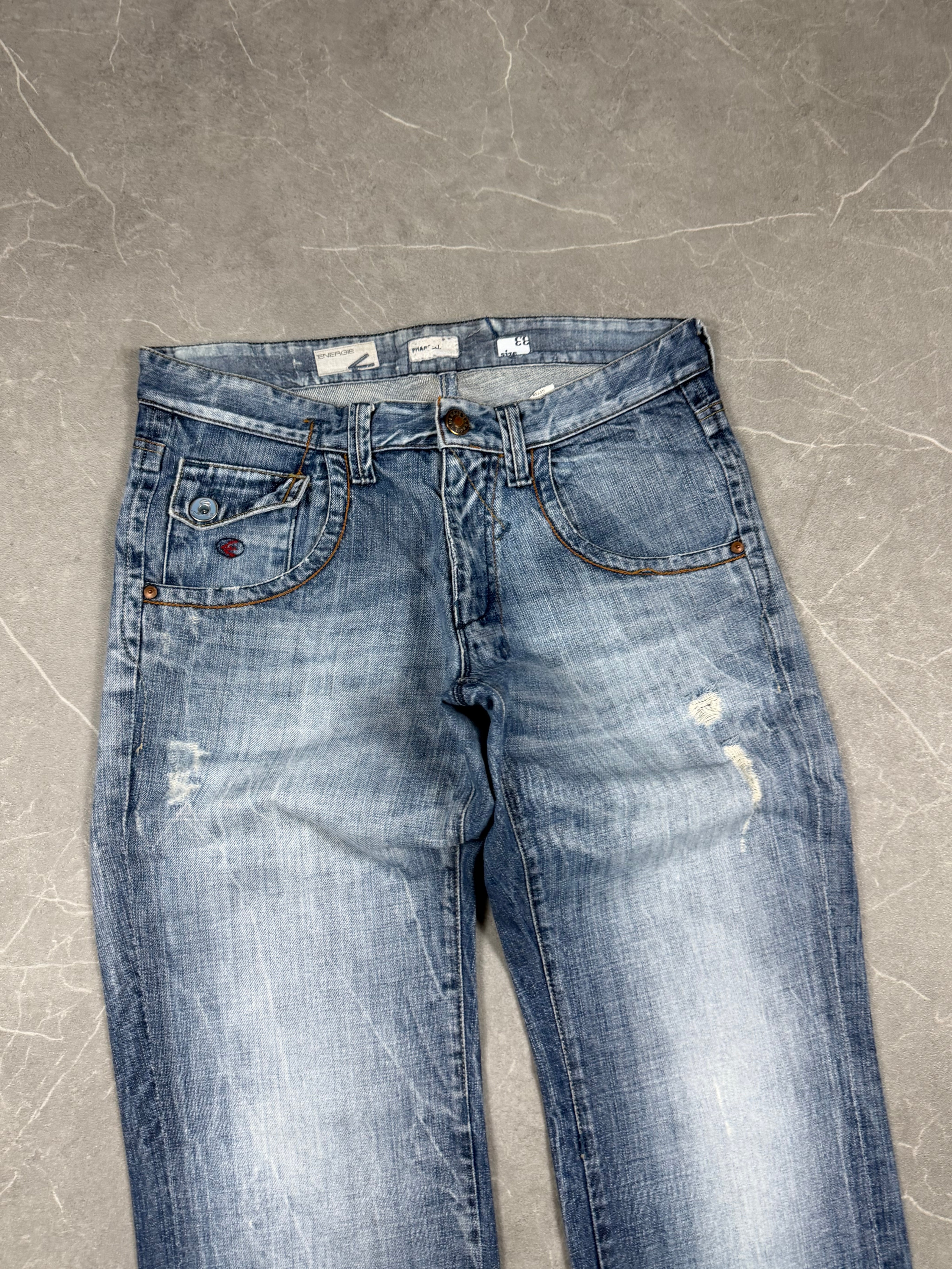 Vintage washed Straight Jeans (S-M)