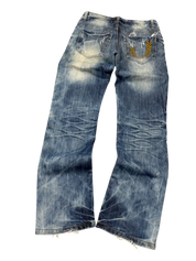 Crazy Washed Straight Jeans (S-M)