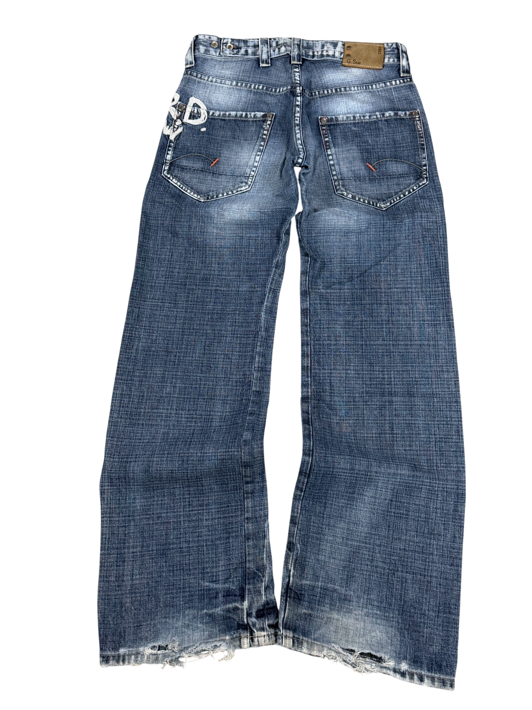 G-Star vintage washed bootcut jeans (S)