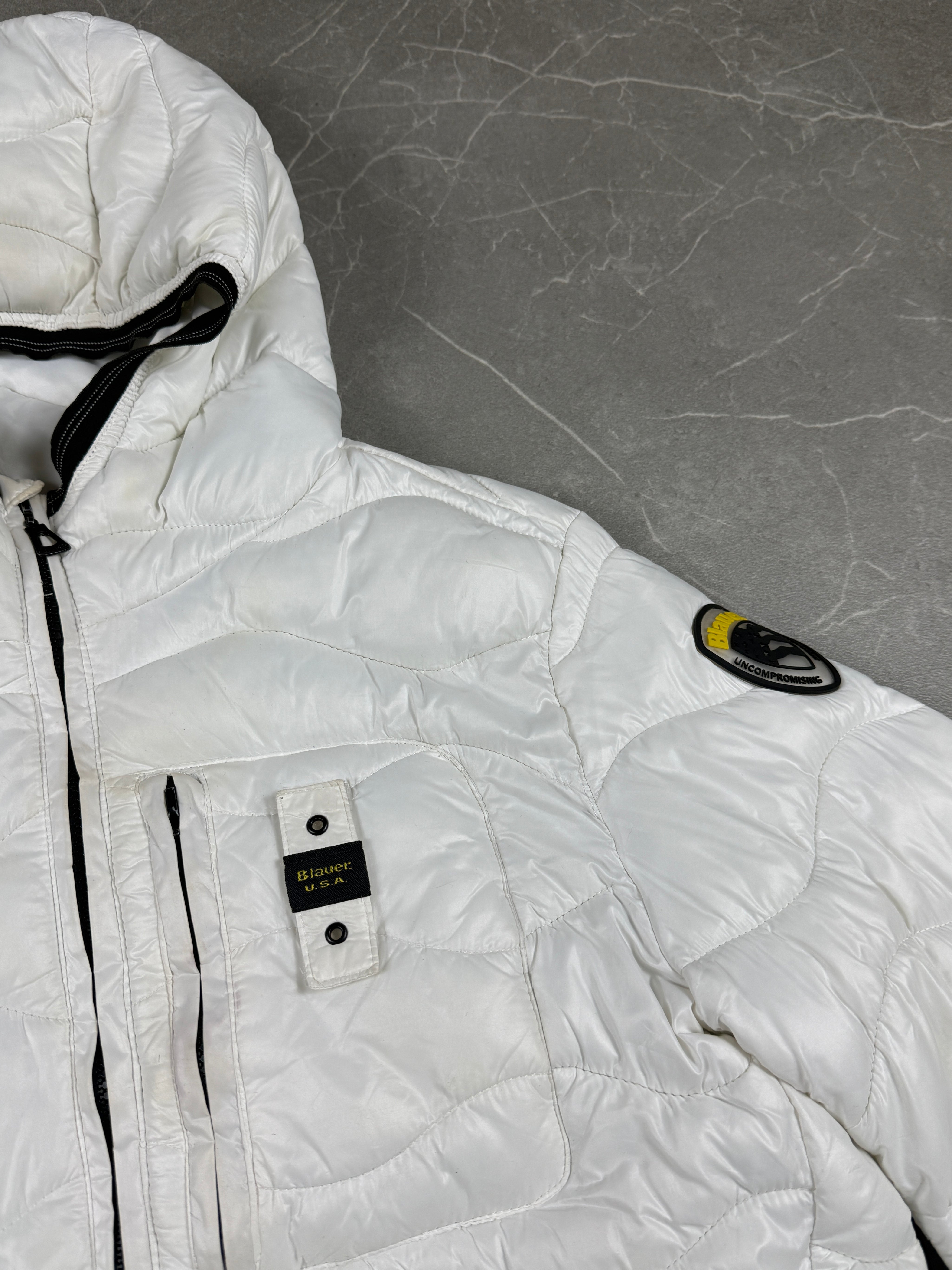 Blauer Puffer Jacke (S)