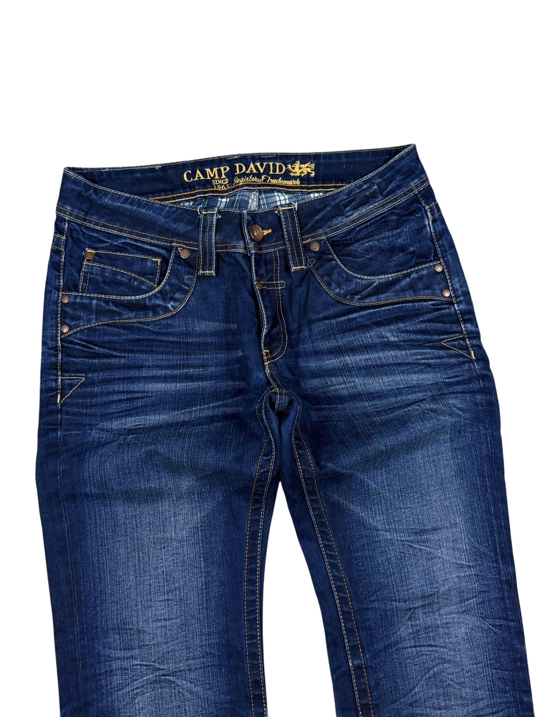 Vintage washed Straight Jeans (S)