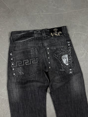 Versace Big Logo washed Straight Jeans (S)