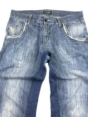 Armani Big Logo Bootcut Jeans (M-L)