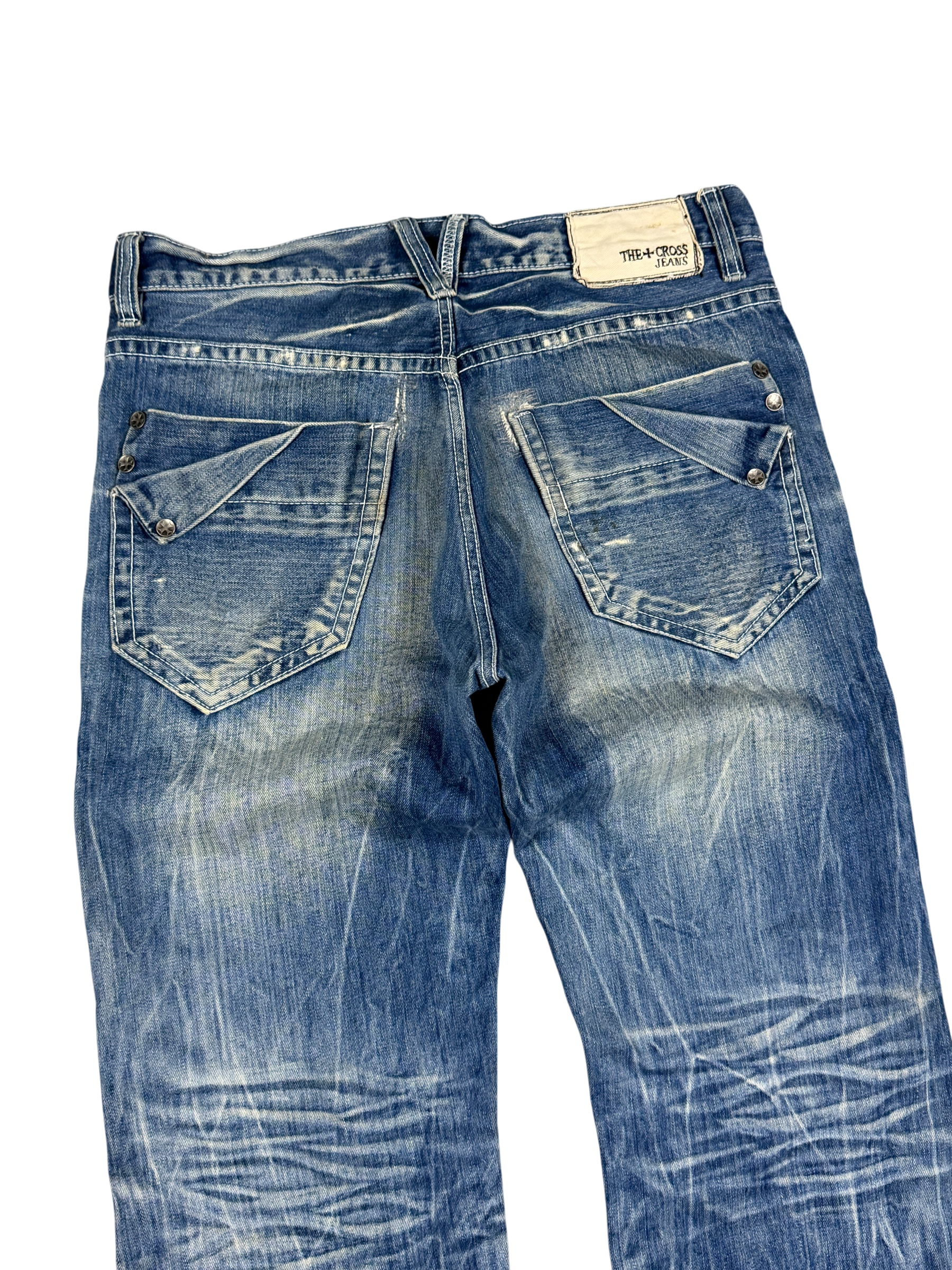 Crazy Hard Washed Bootcut Jeans (M)
