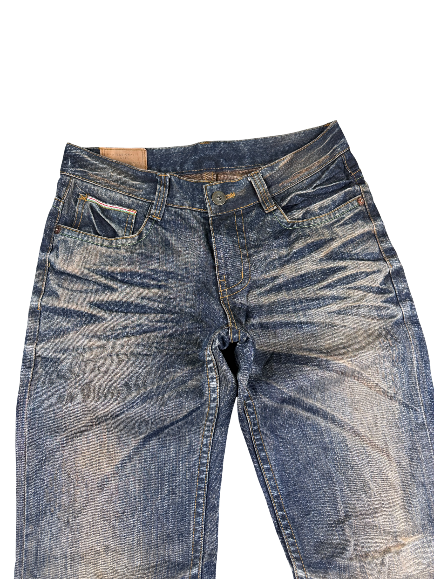 Crazy washed Bootcut Jeans (S)