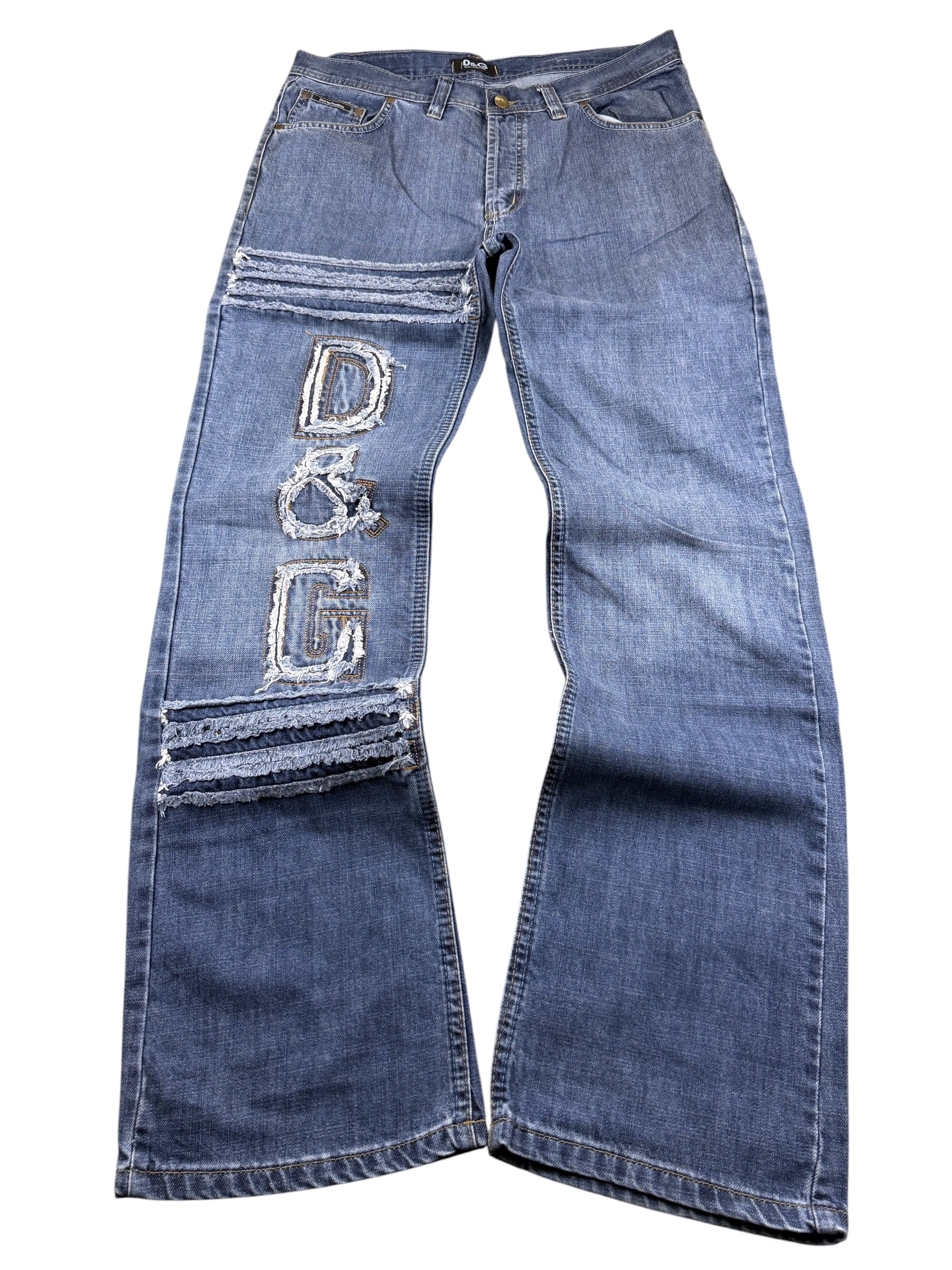 Dolce Gabbana Big Logo Bootcut Jeans (L)